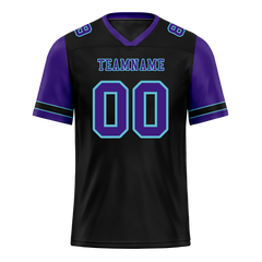 Custom Black Purple Two Tone Purple Personalized Authentic Football Jersey FBJ02-bc0f099