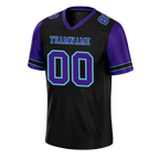 Custom Black Purple Two Tone Purple Personalized Authentic Football Jersey FBJ02-bc0f099