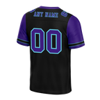 Custom Black Purple Two Tone Purple Personalized Authentic Football Jersey FBJ02-bc0f099