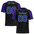 Custom Black Purple Two Tone Purple Personalized Authentic Football Jersey FBJ02-bc0f099