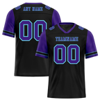 Custom Black Purple Two Tone Purple Personalized Authentic Football Jersey FBJ02-bc0f099