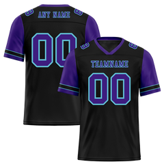 Custom Black Purple Two Tone Purple Personalized Authentic Football Jersey FBJ02-bc0f099