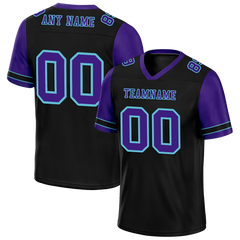 Custom Black Purple Two Tone Purple Personalized Authentic Football Jersey FBJ02-bc0f099