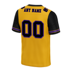 Custom Yellow Black Two Tone Black Personalized Authentic Football Jersey FBJ02-bc0fa00