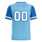 Custom Aqua Blue Two Tone White Personalized Authentic Football Jersey FBJ02-bc0fa0a