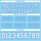 Custom Aqua Blue Two Tone White Personalized Authentic Football Jersey FBJ02-bc0fa0a