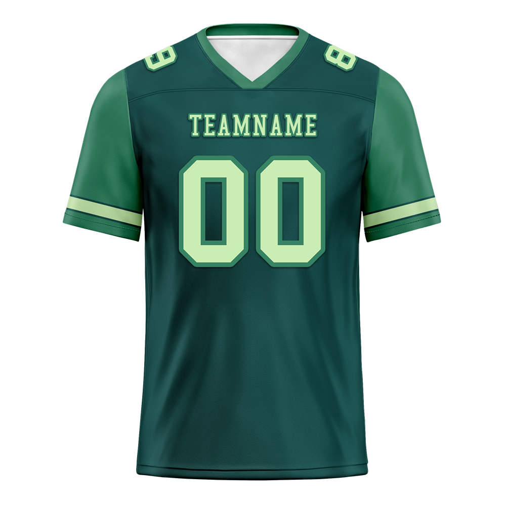 Custom Green Two Tone Pink Personalized Authentic Football Jersey FBJ02-bc0fa0b