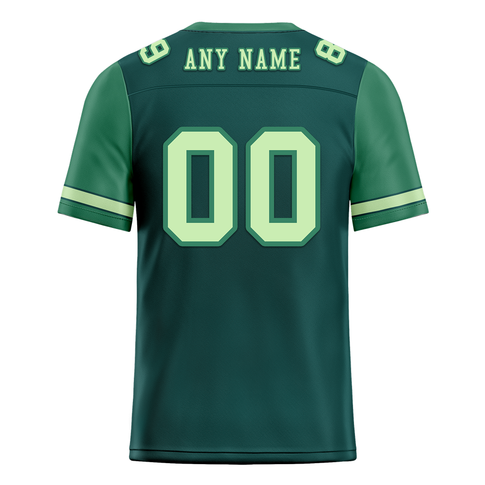 Custom Green Two Tone Pink Personalized Authentic Football Jersey FBJ02-bc0fa0b
