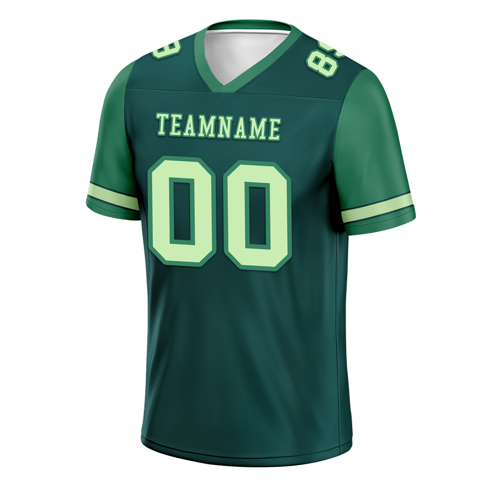 Custom Green Two Tone Pink Personalized Authentic Football Jersey FBJ02-bc0fa0b