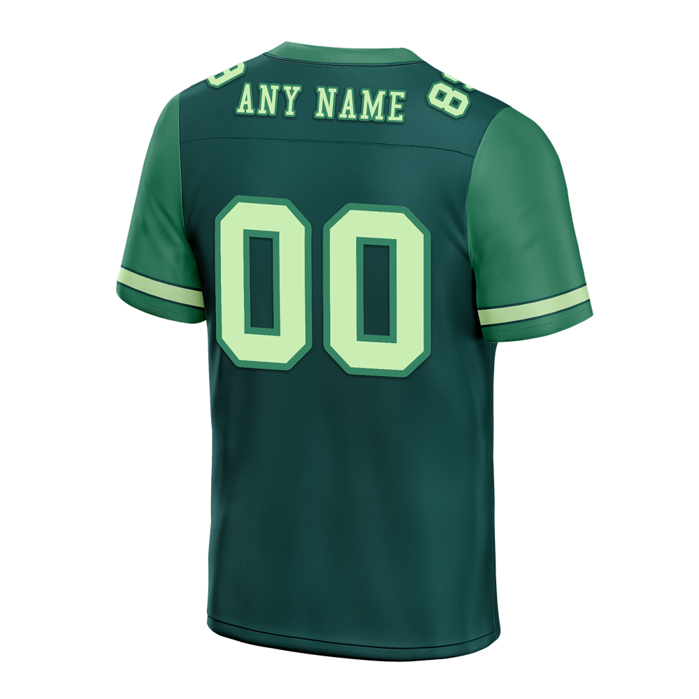 Custom Green Two Tone Pink Personalized Authentic Football Jersey FBJ02-bc0fa0b