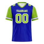 Custom Blue Green Two Tone Green Personalized Authentic Football Jersey FBJ02-bc0fa0c
