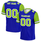 Custom Blue Green Two Tone Green Personalized Authentic Football Jersey FBJ02-bc0fa0c