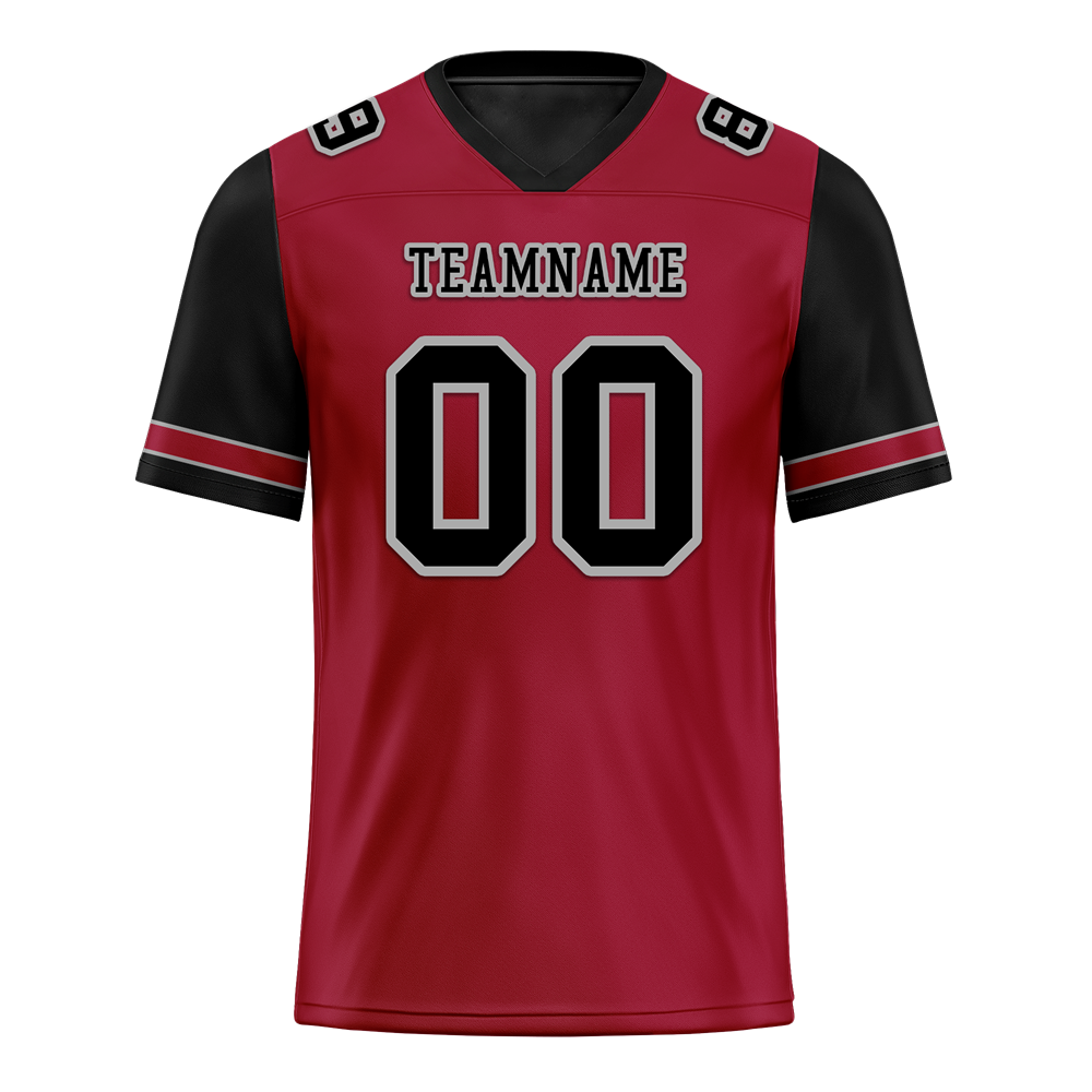 Custom Brown Black Two Tone Black Personalized Authentic Football Jersey FBJ02-bc0fa0d