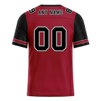 Custom Brown Black Two Tone Black Personalized Authentic Football Jersey FBJ02-bc0fa0d