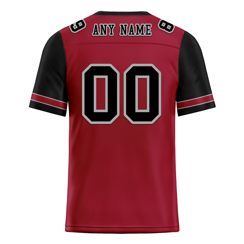 Custom Brown Black Two Tone Black Personalized Authentic Football Jersey FBJ02-bc0fa0d