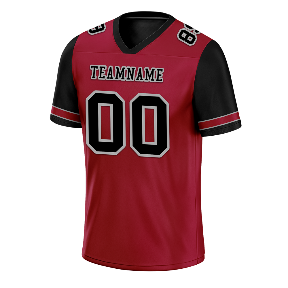 Custom Brown Black Two Tone Black Personalized Authentic Football Jersey FBJ02-bc0fa0d