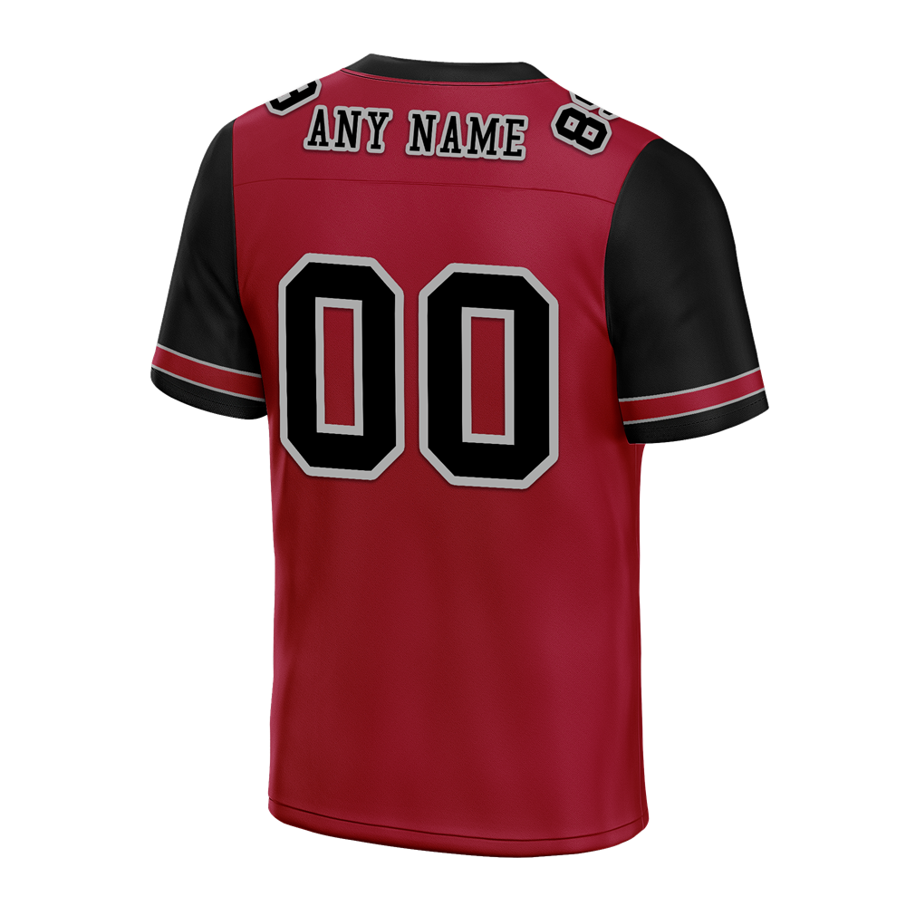 Custom Brown Black Two Tone Black Personalized Authentic Football Jersey FBJ02-bc0fa0d