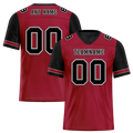Custom Brown Black Two Tone Black Personalized Authentic Football Jersey FBJ02-bc0fa0d