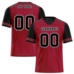 Custom Brown Black Two Tone Black Personalized Authentic Football Jersey FBJ02-bc0fa0d