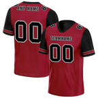 Custom Brown Black Two Tone Black Personalized Authentic Football Jersey FBJ02-bc0fa0d