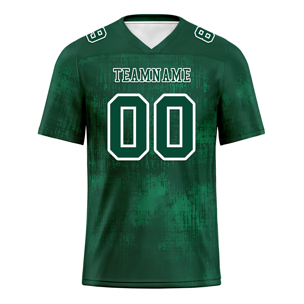 Custom Green Graffiti Pattern Green Personalized Authentic Football Jersey FBJ02-bc0fabb