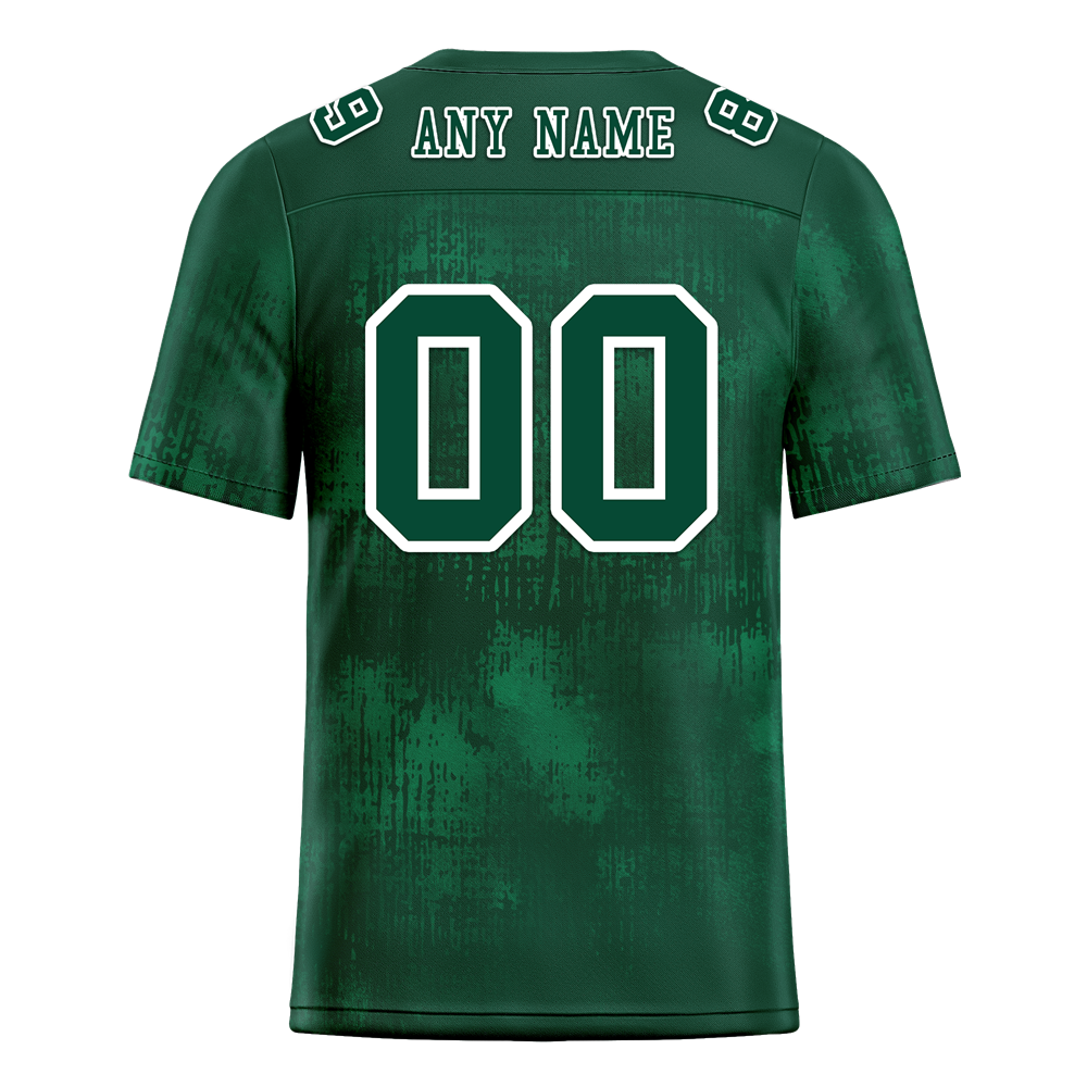 Custom Green Graffiti Pattern Green Personalized Authentic Football Jersey FBJ02-bc0fabb