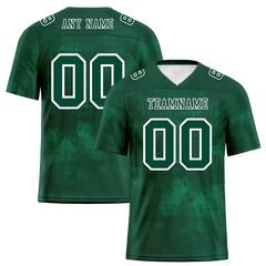 Custom Green Graffiti Pattern Green Personalized Authentic Football Jersey FBJ02-bc0fabb