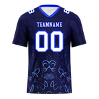 Custom Black Graffiti Pattern White Personalized Authentic Football Jersey FBJ02-bc0fabd