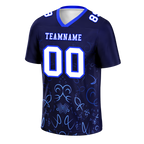 Custom Black Graffiti Pattern White Personalized Authentic Football Jersey FBJ02-bc0fabd