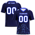 Custom Black Graffiti Pattern White Personalized Authentic Football Jersey FBJ02-bc0fabd