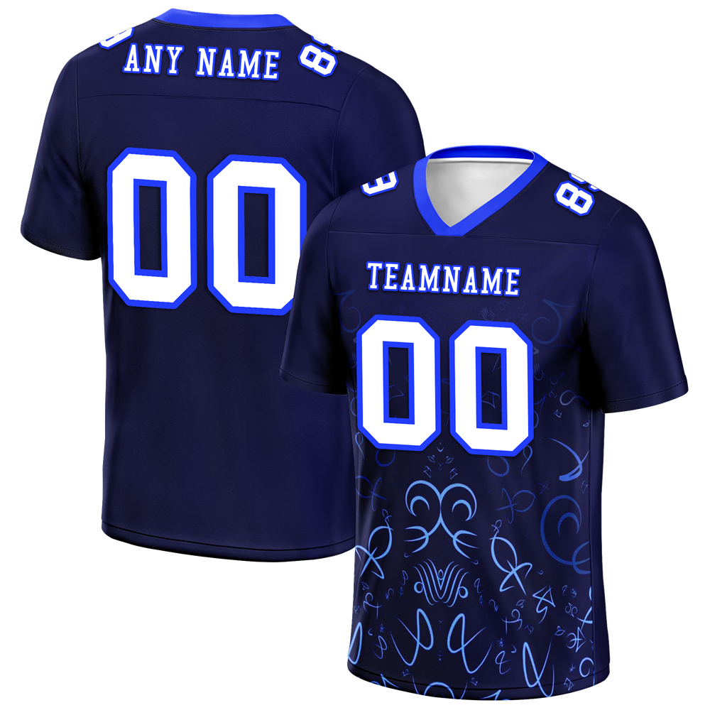 Custom Black Graffiti Pattern White Personalized Authentic Football Jersey FBJ02-bc0fabd