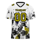 Custom White Graffiti Pattern Orange Personalized Authentic Football Jersey FBJ02-bc0fabe