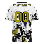 Custom White Graffiti Pattern Orange Personalized Authentic Football Jersey FBJ02-bc0fabe