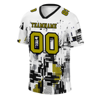 Custom White Graffiti Pattern Orange Personalized Authentic Football Jersey FBJ02-bc0fabe