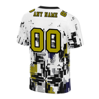 Custom White Graffiti Pattern Orange Personalized Authentic Football Jersey FBJ02-bc0fabe