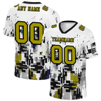 Custom White Graffiti Pattern Orange Personalized Authentic Football Jersey FBJ02-bc0fabe