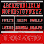 Custom Black Red Graffiti Pattern Red Personalized Authentic Football Jersey FBJ02-bc0fabf