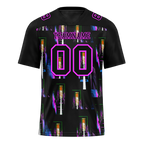 Custom Black Graffiti Pattern Black Personalized Authentic Football Jersey FBJ02-bc0fab7