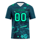 Custom Green Graffiti Pattern Green Personalized Authentic Football Jersey FBJ02-bc0fab8