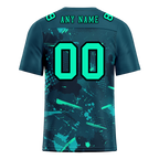 Custom Green Graffiti Pattern Green Personalized Authentic Football Jersey FBJ02-bc0fab8