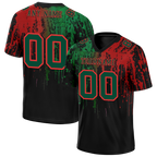 Custom Green Red Graffiti Pattern Green Personalized Authentic Football Jersey FBJ02-bc0faca