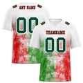 Custom White Graffiti Pattern Green Personalized Authentic Football Jersey FBJ02-bc0facb