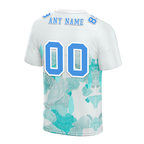 Custom White Graffiti Pattern Blue Personalized Authentic Football Jersey FBJ02-bc0facd