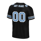 Custom Black Graffiti Pattern Aqua Personalized Authentic Football Jersey FBJ02-bc0facf