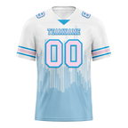 Custom White Graffiti Pattern Pink Personalized Authentic Football Jersey FBJ02-bc0fac7
