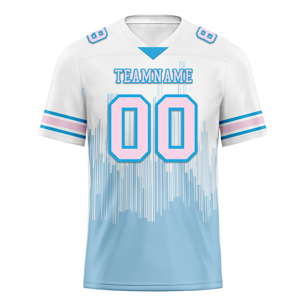 Custom White Graffiti Pattern Pink Personalized Authentic Football Jersey FBJ02-bc0fac7