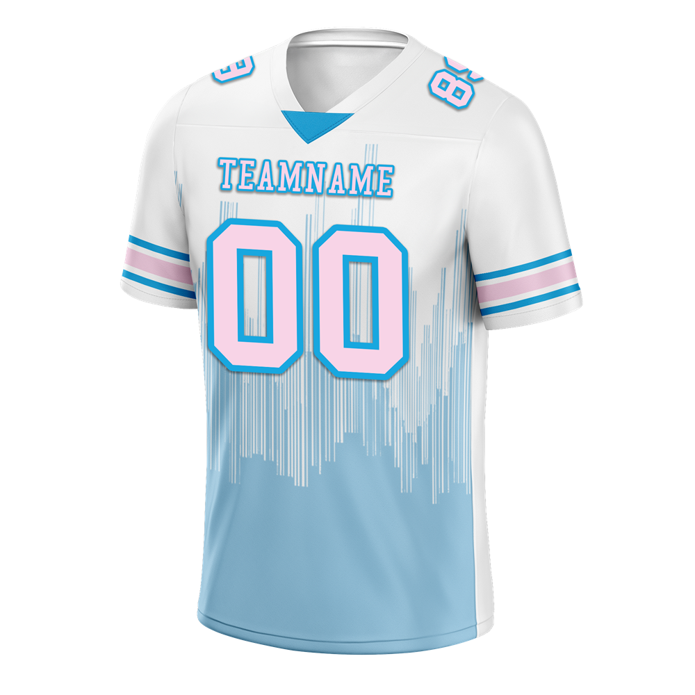 Custom White Graffiti Pattern Pink Personalized Authentic Football Jersey FBJ02-bc0fac7