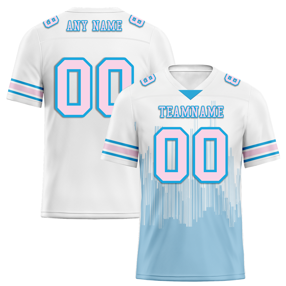 Custom White Graffiti Pattern Pink Personalized Authentic Football Jersey FBJ02-bc0fac7