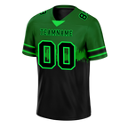 Custom Green Black Graffiti Pattern Black Personalized Authentic Football Jersey FBJ02-bc0fac9