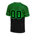 Custom Green Black Graffiti Pattern Black Personalized Authentic Football Jersey FBJ02-bc0fac9
